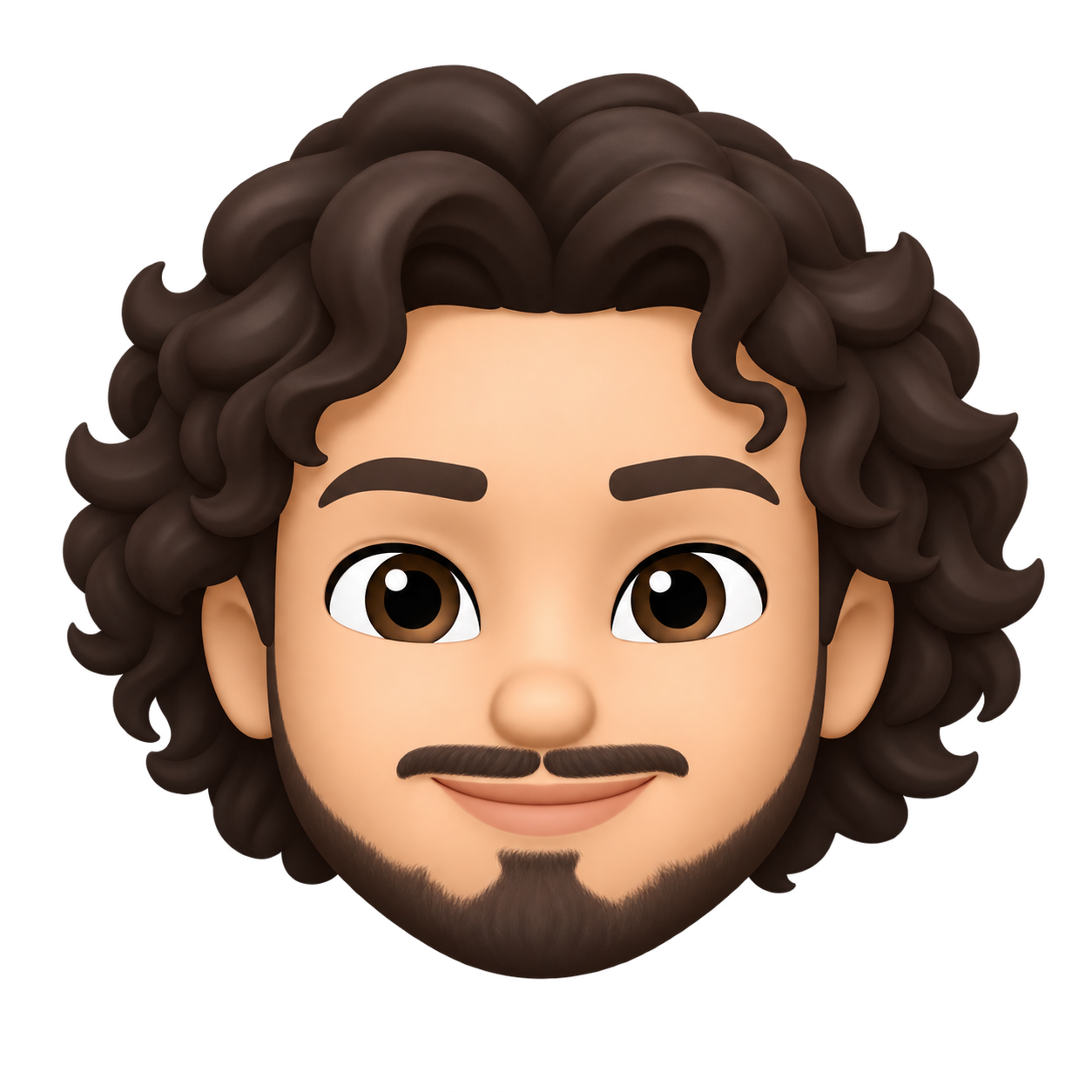 Mon avatar aux cheveux bouclés